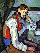 Paul Cezanne The Boy in the Red Vest oil